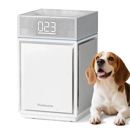 PB6866 Air Purifier for Large Rooms Up to 3600 ft², Real-Time PM2.5 Monitor for Wildfire Smoke, Ash & Smog, Auto Mode H13 HEPA Filter Quiet Casters Pet Hair Dander Odor Allergies Pollutant Cleaner Mothersdaygift, Hepa Filter Element