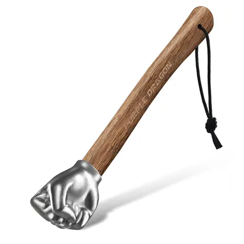 Summervibes Purple Dragon Fist-Shaped Hammer - Stainless Steel, Wooden Handle, Rust-Resistant, Lightweight Tool for Home Repair, Construction, Gardening - Unique Gifts for Man, Boyfriend, Tools and Gadgets