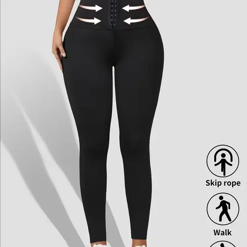 Women's High-Waisted Corset Leggings - Female Universal Multi-Function Tummy Control Body Shaper, Seamless Compression Fitness Pants, Full Length Stretch Athletic Sportswear, Machine Washable Slimming Activewear for Yoga, Faja Joggers,sohochic