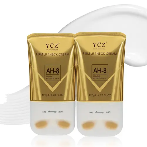 [YCZ] 2-Piece Value Pack - Neck Firming Cream, Tighten and Lift Neck Cream for Crepey Skin, Skin Moisturizer, Deep Moisturizing, Cruelty free Neck Care Body Care Tightening, Deep Hydration Leaves Skin Supple, Crepey Skin Repair Neck Care, Cosmetic, Firmin
