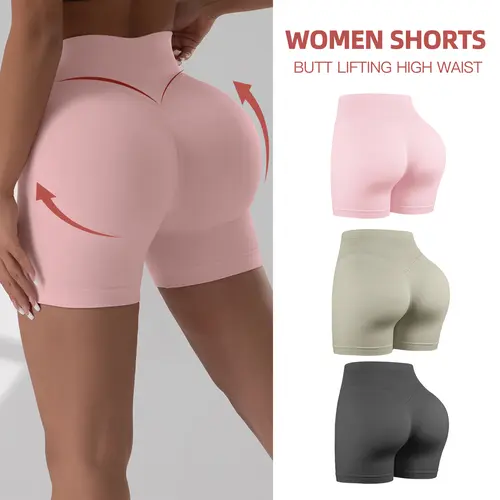 CHRLEISURE 1/3/5/6PCS High Waisted Biker Shorts for Women- Fitness Athletic Workout Running Yoga Gym Shorts Gym Exercise Activewear shorts sets for women