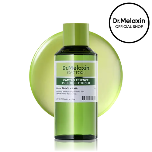[Dr.Melaxin Official] CACTOX Essence Pore Relief Toner with Cactus Cooling for Rough Skin Texture & Dehydrated Pore Care
