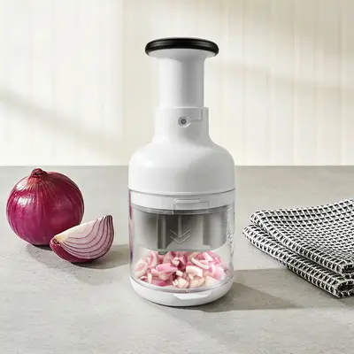 【AREL】 Manual Chopper Vegetable Cutter, Non-Slip Kitchen Utensil for Efficient Meal Prep & Healthy Meal Prep, Single Unit Peeler Accessory