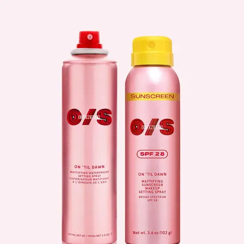 Set, Protect, Mattify On 'Til Dawn Duo | ONE/SIZE Longwear Waterproof Setting Spray & On 'Til Dawn Setting Spray with Sunscreen