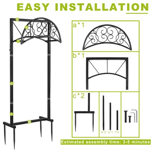 Sturdy Outdoor Metal Garden Hose Holder - Freestanding, Detachable, Practical Organize Construction Water Hose Storage Rack for Outside, Black Home Supplies, Heavy Duty Design