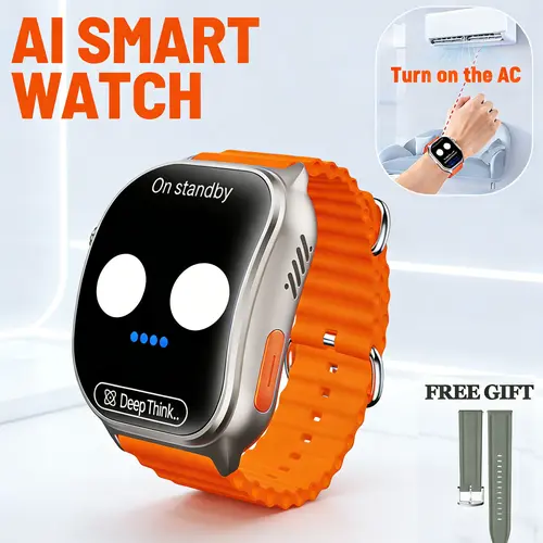 W&O 2026 AI Smartwatch - Wearable Tech Motion & Movement Tracker Smart Watches with 100+ Sport Modes, Wireless Calling/Dialing, Call Rejection, Message & Multi-App Reminders, Compatible with iPhone/Android, Fall Gift
