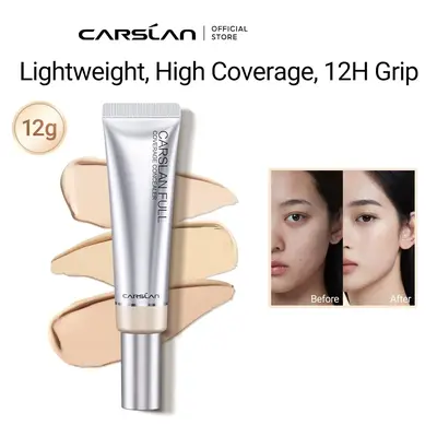 CARSLAN Full Coverage Concealer Lightweight High Coverage Flawless Makeup Covers Blemishes & Under-Eye Circles Dark Circles Redness Brightening