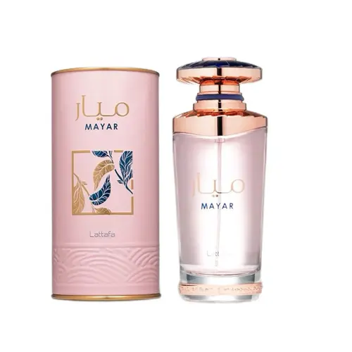 Lattafa Perfumes Mayar Pink Women's Eau de Parfum (EDP) Spray - Single Item, 3.4 oz (100 ml) Floral Sweet Perfume Liquid Women's Fragrance with Raspberry, Litchi, Violet Leaf, Peony, Jasmine, White Rose, Vanilla, Musk