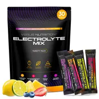 Variety Electrolyte Hydration Stick 30-Pack - 0 Calorie, Sugar-Free Natural Blend Minerals Mix for Keto & Vegan Diets (Chloride, Sodium)