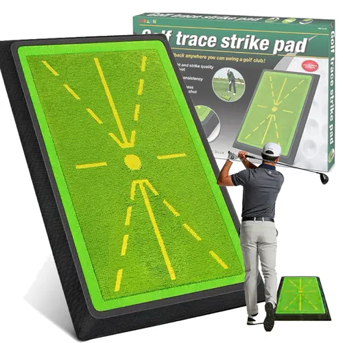 Golf Practice Mat, 17"x12" Sports Mat with Swing Path Feedback Detection, Indoor/Outdoor Training for Chipping & Driving, Golf Accessories by Summerwi, Practice Golf Mats,sohochic