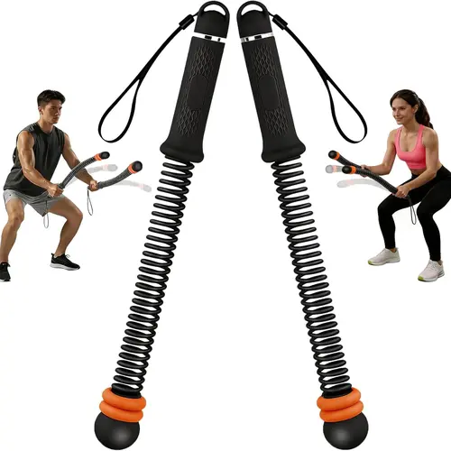 Upgraded Ropeless Battle Ropes - Portable Cordless Weighted Fitness Sports Equipment for Home Gym, HIIT & No-Jump Full-Body Training, Travel-Friendly Thoughtful Gift for Men (Ideal for Festivals), Full-Body Exercise, Versatile Exercise