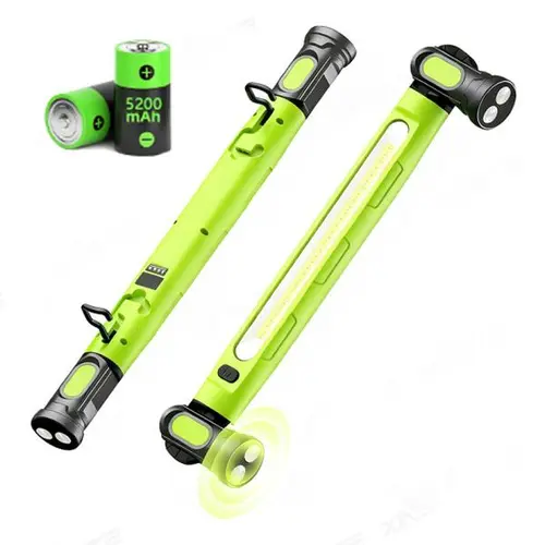 Under Hood Work Light Bar, 3000LM LED Magnetic Light Bar with Hooks, 5200mAh Cordless Rechargeable Hood Light for Mechanic/Car Repairing/Garage