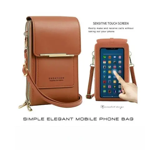 Women's 2026 Trendy Minimalist Elegant Touchscreen Crossbody Phone Wallet - Compact Cross Body Bag with Adjustable Strap, Multi-Card Slots, Coin Pouch, Quick Card Access, Water-Resistant, Fashionable Crossbody Bag for Gym & Shopping, Gifts for Women