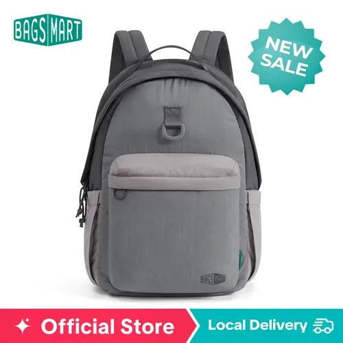 【NEW IN】BAGSMART Crush 18L Backpack - Featherlight Eco Nylon Laptop Backpack with Quick Access Zip & Padded Protection for Commuting Gym & Getaways
