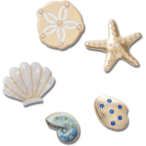 Crocs Jibbitz Dainty Shoe Charms 5-Pack, Cute Florals & Jewelry-Inspired Designs