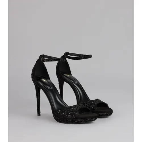Elevated Intent Rhinestone Stiletto Heels