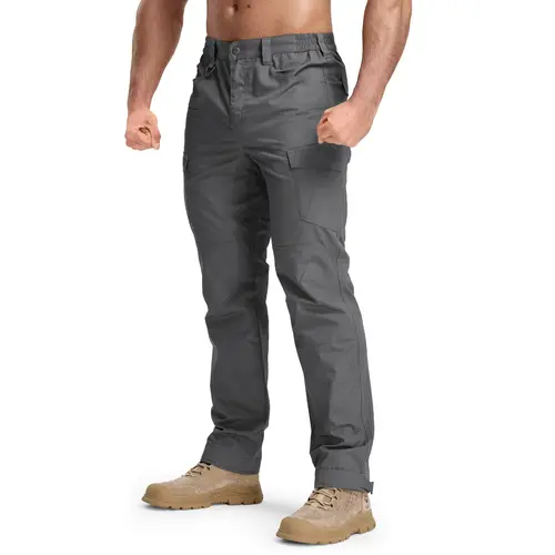 GOPUNE Men's Tactical Work Pants Lightweight Multi-Pocket Water Resistant Cargo Pants Ripstop Hiking Military Construction Outdoor Pants 10 Pockets #swimweek #outdoorfun #fathersdaygift