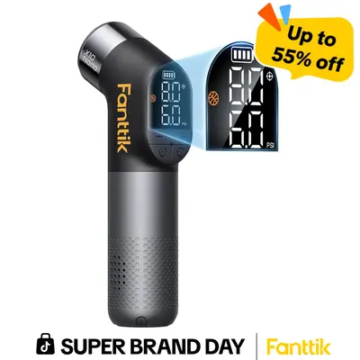 Fanttik X10 Nano Electric Ball Pump Inflation And Deflation, Fast Inflation with Precise Pressure Gauge, Ball Pump for Basketball, Soccer, Football, Volleyball (Max 19.9PSI)-The Trusted Coach's Choice,summerwins summerwins