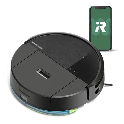 Roomba® 205 DustCompactor™ Combo Robot Vacuum & Mop – 60-Day Built-In Bagless Dust Storage, 70X Suction, Deep Scrubbing w/ Washable Mop Pad, Compact Charge-Only Dock