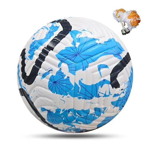 Size 5 Durable PU Leather Soccer Ball Set, Soccer Equipment, Machine Stitched Training & Entertainment Football, Perfect Gift for Boys Men, Football Balls
