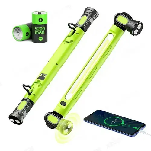 Under Hood Work Light Bar 3000LM LED Magnetic Light Bar with Hooks 5200mAh Cordless Rechargeable Hood Light for Mechanic Car Repairing Garage,sohochic