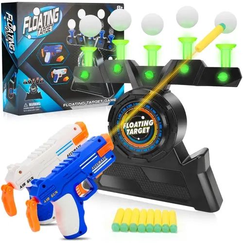 Hover Shot Floating Ball Target Shooting Toy - Nerf Gun Compatible, Sports Indoor Play Set with Gun, Targets, Darts - Birthday Gift for Teen Boys, Kids Toys, Teen Boy Gift,sohochic