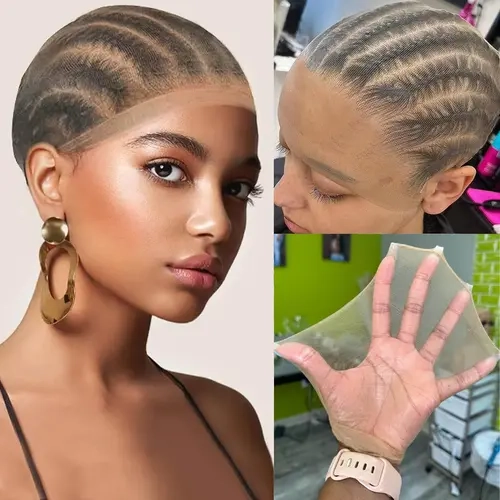 [Free gift] 1 PACK HD Invisible Wig Caps for Women Thin Transparent Wig Cap for Lace Front Wig Breathable High-Elastic Stretchy Stocking Nude Caps, Lace Cap Wig Tools & Accessories