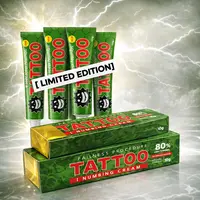 Tattoo Numbing Cream (4-Pack Multi-Pack) - 10g Reliable Very Strong (80%) - For All Skin Types, Enhanced Tattoo Experience, Limited Edition Painless Procedure