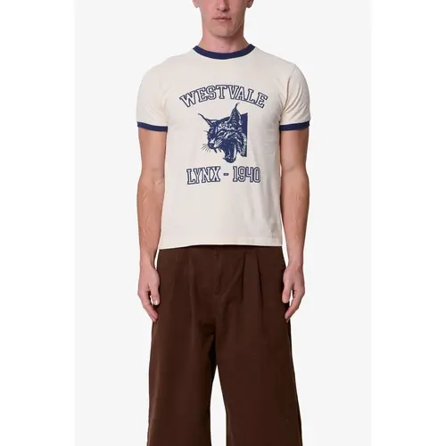 mnml Lynx Ringer Tee - Off White