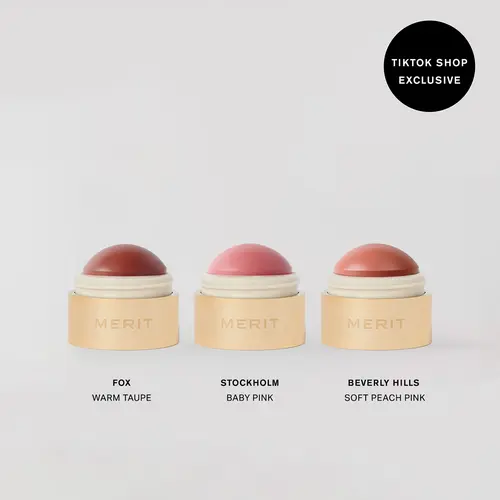 MERIT The Flush Balm Trio Cosmetics Makeup