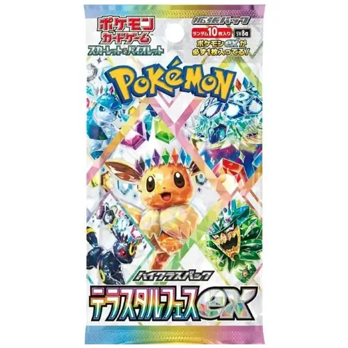 Pokémon Japanese TCG Sv8a Terastal Festival Prismatic Evolution Sealed Trading Card Boost Pack