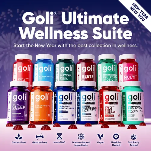 Goli Ultimate Wellness Suite - Vegan, Plant Based, Non-GMO, Gluten & Gelatin Free