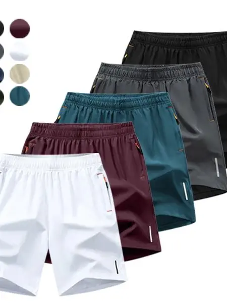 Men's 5 Pack Quick Dry Athletic Shorts