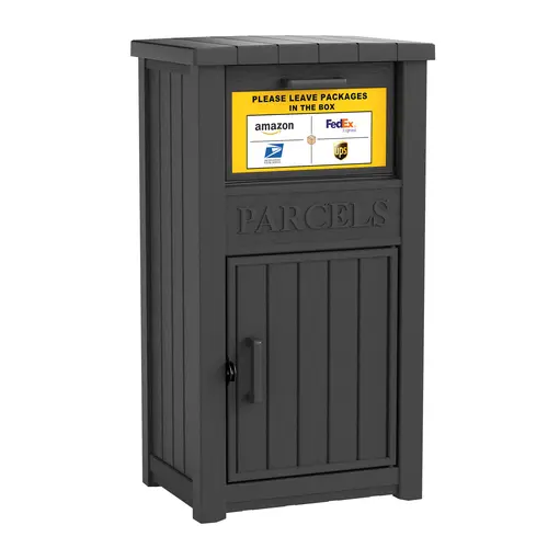 Heavy-Duty Weatherproof Lockable Package Delivery Box – Secure Outdoor Parcel Storage for UPS, FedEx, USPS,Summervibes