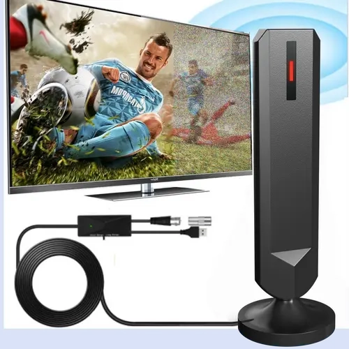 HWU Digital TV Antenna - Indoor Wireless Long-Range HDTV Antenna for Smart TVs, 1080p HD, 360° Reception, Easy Installation, No Cable Needed, Local Channel Access, 2025 Audio & Video Accessory, Upgrade TV Setup by Summerwins, Tv Antennas