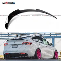 2020-2024 – Tesla Model Y V-Style Trunk Spoiler - Gloss Black/Carbon Fiber