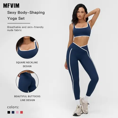 Women's Solid Color Cut-Out Backless Camisole Top & High-Waist Leggings Athletic Tracksuit Set, Sporty Comfortable Breathable Outfits for Yoga, Gym, Workouts, Running, Valentine's Day Gift for Girls, Ladies' Summer Sports Wear,sohochic