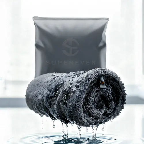 SUPEREVER Car Wash Towel Single & Double Sided Ultra Absorbent Drying Without Streaks Scratches or Water Spots