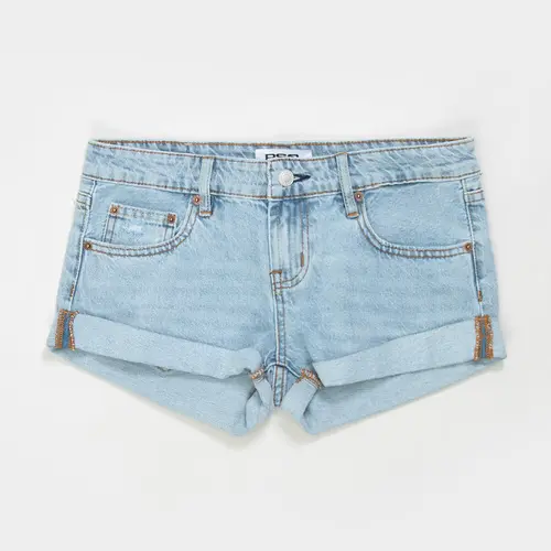 RSQ Womens Low Rise Cuffed Micro Shorts