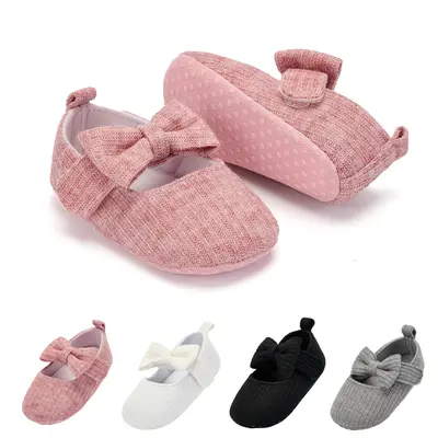 Infant Shoes Baby Shoes Baby Girls Mary Jane Flats Bowknot Baby Wedding Dress Shoes Soft Sole lightweight Newborn Sneakers First Walker Non-Slip Crib Shoes for 0-6-12-18 months #backtoschool,sohochic