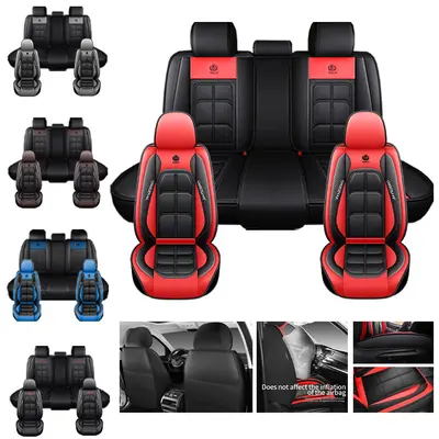 Waterproof Leather Car Seat Covers, Car Seat Accessories - Sleek, Stylish Protection Against Spills, Stains - Ideal for Vehicle Owners
