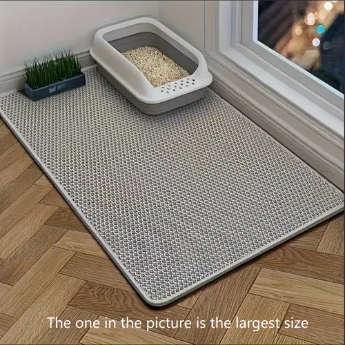Extra Large Honeycomb Cat Litter Mat Trapper - Waterproof Floor Protector for Floor Protection, Less Litter Spread