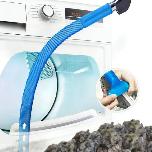 S-Dryer Vent Cleaner kit Dryer Lint Vacuum Attachment with Stretch Universal Connector, Dryer Vent Cleaning Tool Vacuum Hose Lint Remover, Blue,sohochic