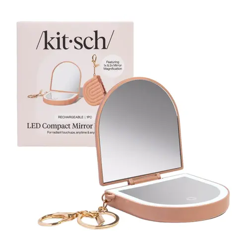 Terracotta Compact Mirror Keychain