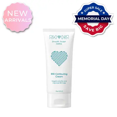 Riki Loves Riki body ONLY Contouring Cream - Hydrating & Firming Formula with Hyaluronic Acid & Collagen for Cellulite Reduction & Smoother Texture & Firmed appearance 120g
