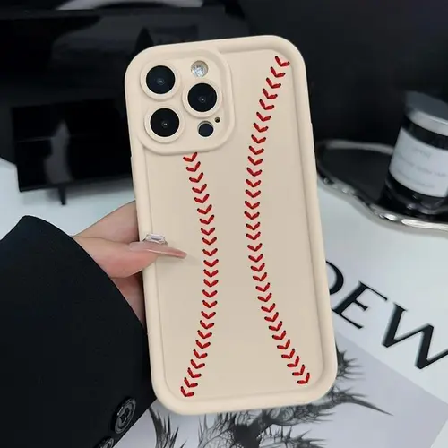 Baseball Multi-Model Heavy Duty Protection Phone Case for iPhone 17,16,15,14 Pro Max,13,12,11,XS Plus & Samsung Galaxy S26 Ultra,S25 Plus,S24+,S23,S22,S21 FE - Shockproof Silicone Casing Accessory (HMB57)