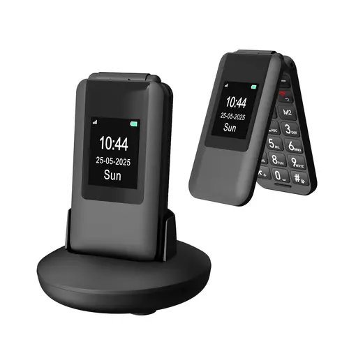 Portable Unlocked 4G LTE Flip Phone Telephone for Seniors - Big Buttons, 14-Day Battery, Loud Sound, SOS Alert, Type-C Charging Case, Standard Type-C Charging Cable, Single Sim,back to school,back to school haul,sohochic