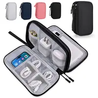 Travel Cable Accessories Bag Pouch,Portable Waterproof Storage Bag Electronic Organizer Case for Cable, Mouse,USB Cable,Power Bank,Cord, Charger, Phone, Earphone,Essentials