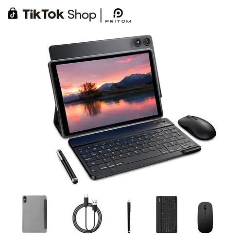 [SohoChic] PRITOM 10 Inch Tablet with Android 16 5G WiFi 12GB(3+9) RAM 32GB 1TB Expandable ROM 6000mAh Battery Perfect for Work and Play Upgrade Your Tech Long Lasting Power Versatile Device FathersDayGift Back To School