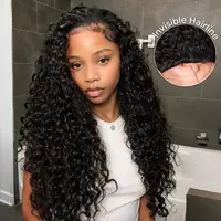 Celie Hair Beach Curly Ready Go Half Wig Invisible Hairline 180% & 250% Density Glueless Human Hair Wigs Beginner Friendly Flip Over Wig Effortless Vacation Hair #SohoChic
